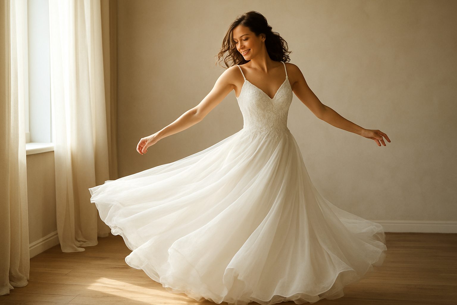 Comment danser avec une robe de mariée sans trébucher ?