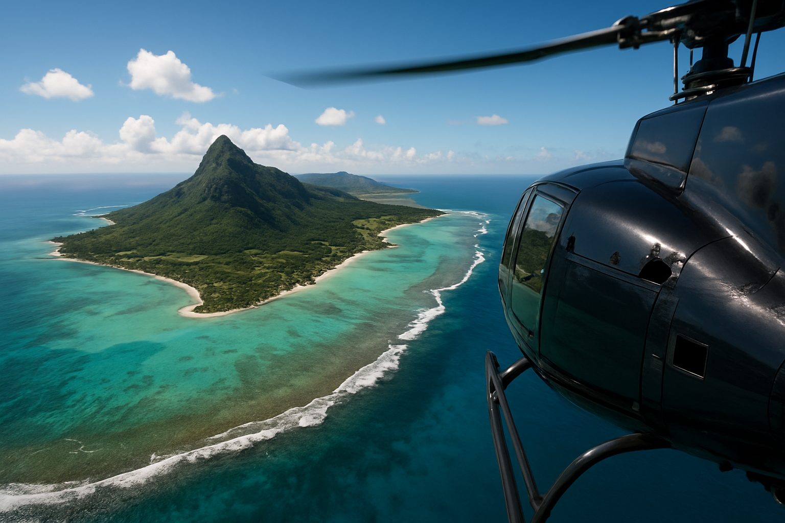 Un tour d'hélicoptère à l'île Maurice, ça vaut le coup ?