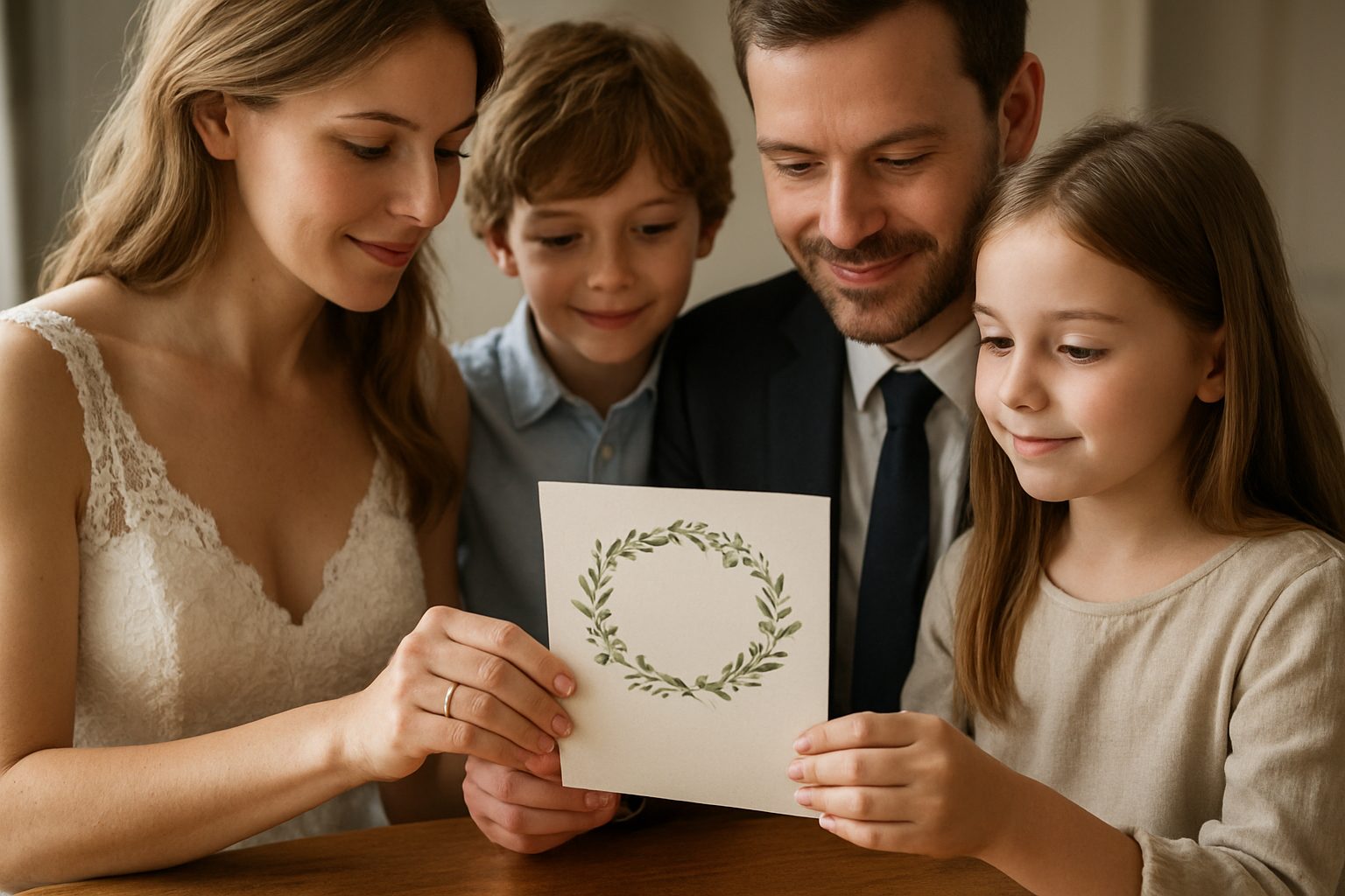 Faire-part de mariage pour famille recomposée : formulations, enfants et beaux-parents